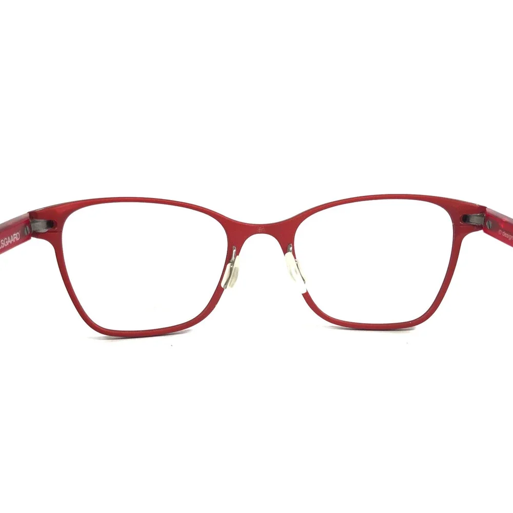 Kilsgaard Eyeglasses Frames BONNELYCKE 69.3/17 Red Cat Eye Full Rim 47-19-145